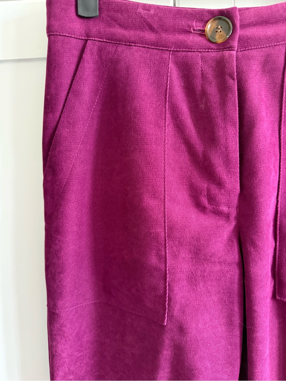 Women’s Boot Cut High-Rise Pants in Berry - Picture 5 of 15